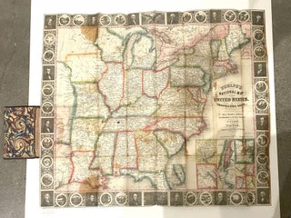 Item #8 Phelps's National Map of the United States, A Travellers Guide. Embracing the Principal...