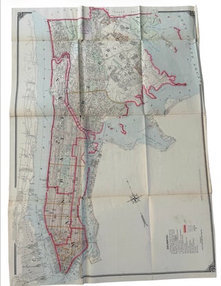 Item #88 EXTREMELY RARE — EARLIEST KNOWN MAP OF CONSOLIDATED GREATER NEW YORK (1898