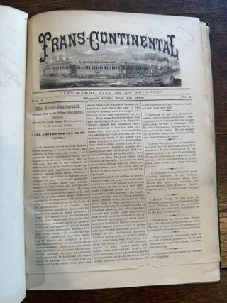 PRINTED ON THE TRAIN”: THE FIRST TRANS-CONTINENTAL NEWSPAPER, ISSUED EN ROUTE, 1870