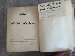 Item #97 A SYRIAC BIBLE PRINTED IN LONDON FOR USE IN INDIA
